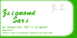 zsigmond sari business card